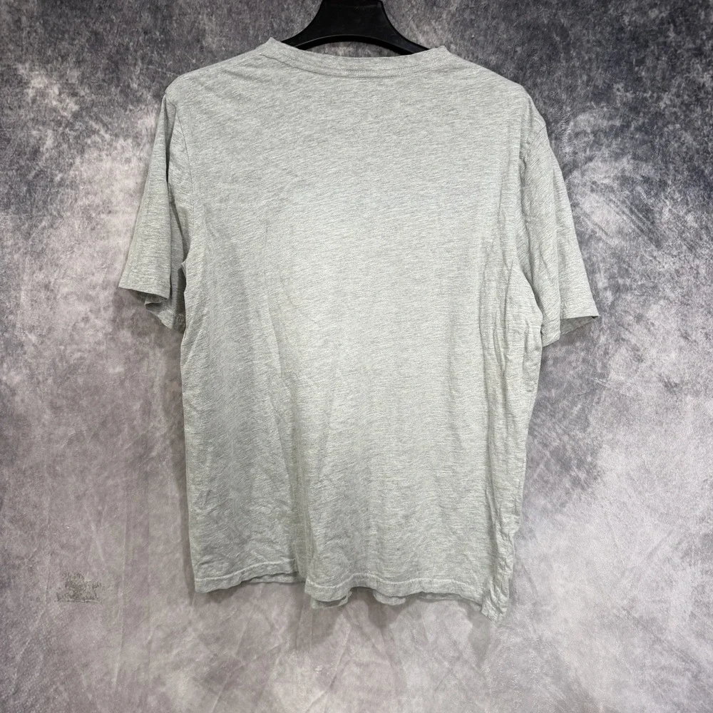 Bass Pro Shops Men's L (MED) T Shirt Gray American Flag Eagle Since 1972 Graphic